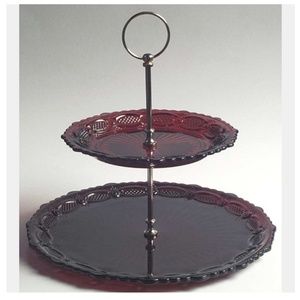 Avon Cape Cod Ruby Two Tier Server